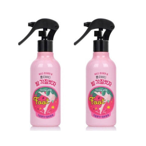 On the Body Cotton Foot Foot Peeling Spray 240ml*2Pcs
