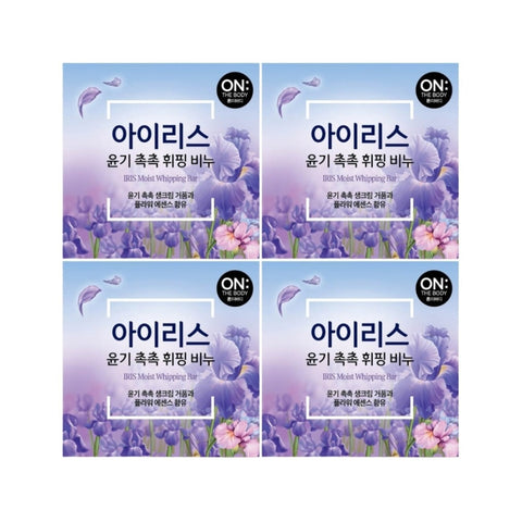 On the Body Iris Moist Whipping Bar Soap 90g*4Pcs