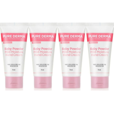 On the Body Pure Derma Baby Powder Mild Moisture Hand Cream 75ml*4Pcs