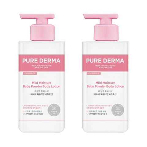 On the Body Pure Derma Mild Moisture Baby Powder Body Lotion 400ml*2Pcs