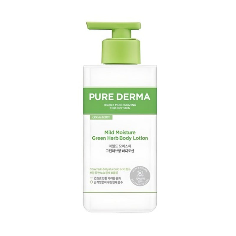 On the Body Pure Derma Mild Moisture Green Herb Body Lotion 400ml