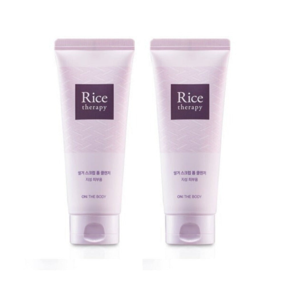 On the Body Rice Therapy Rice Bran Scrub Foam Cleanser 150g*2PcsOn the Body Rice Therapy Rice Bran Scrub Foam Cleanser 150g*2Pcs