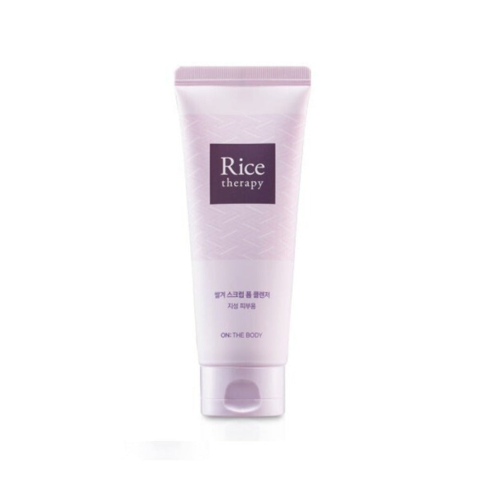 On the Body Rice Therapy Rice Bran Scrub Foam Cleanser 150g