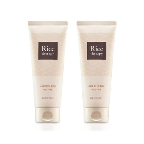On the Body Rice Therapy Wormwood Weak Acidic Foam Cleanser 150g*2Pcs
