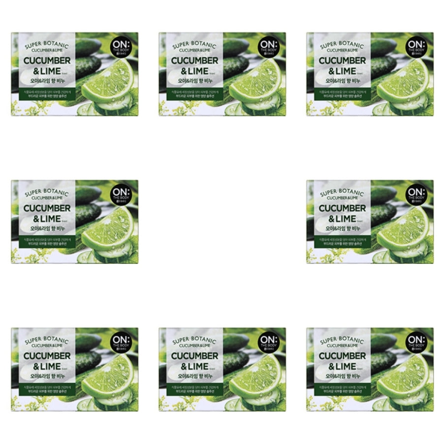 On the Body Super Botanic Cucumber & Lime Soap 80g*8Pcs
