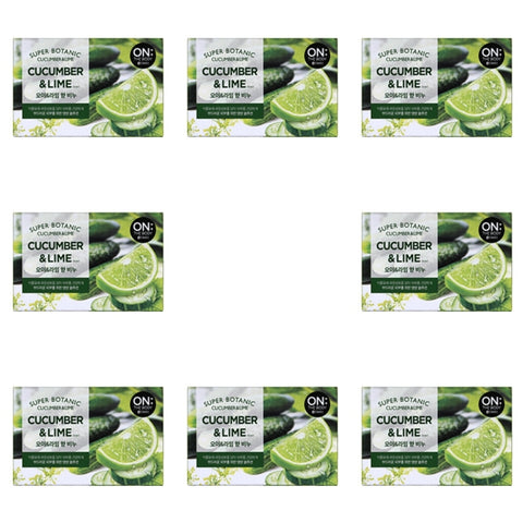 On the Body Super Botanic Cucumber & Lime Soap 80g*8Pcs