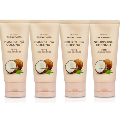 On the Body the Natural Nourishing Coconut Hand Cream 75ml*4Pcs