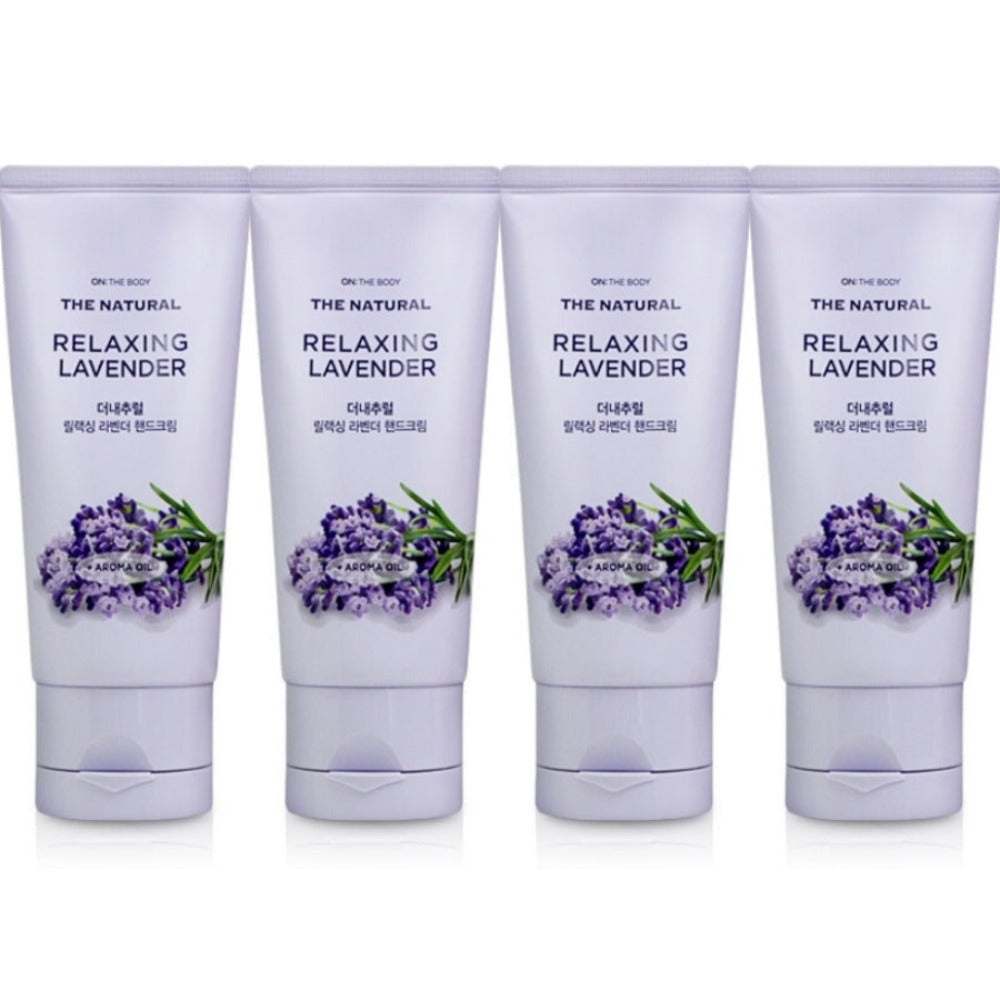 On the Body the Natural Relaxing Lavender Hand Cream 75ml*4Pcs