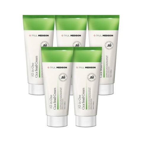 Paul Medison All-in-One Cica Snail Cream 100ml*5Pcs