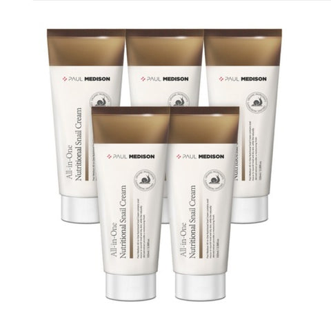 Paul Medison All-in-One Nutritional Snail Cream 100ml*5Pcs