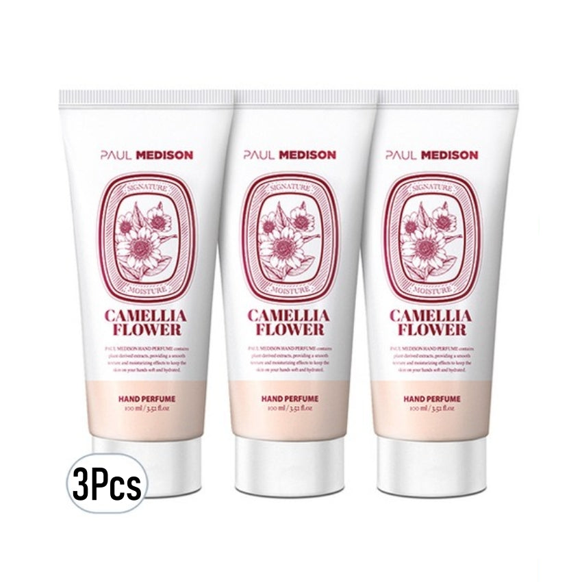 Paul Medison Camellia Flower Hand Perfume Cream 100ml*3Pcs