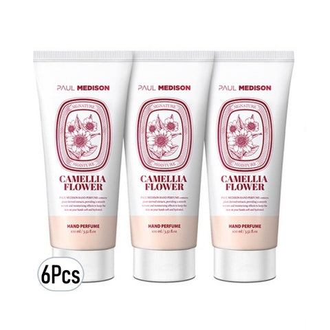 Paul Medison Camellia Flower Hand Perfume Cream 100ml*6Pcs