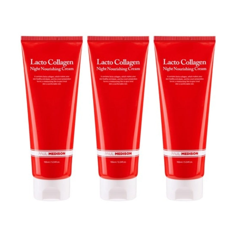 Paul Medison Lacto Collagen Night Nourishing Cream 155ml*3Pcs