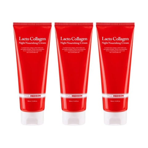 Paul Medison Lacto Collagen Night Nourishing Cream 155ml*3Pcs