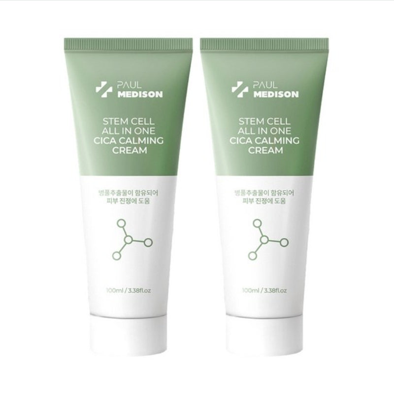 Paul Medison Stem Cell All In One Cica Calming Cream 100ml*2Pcs