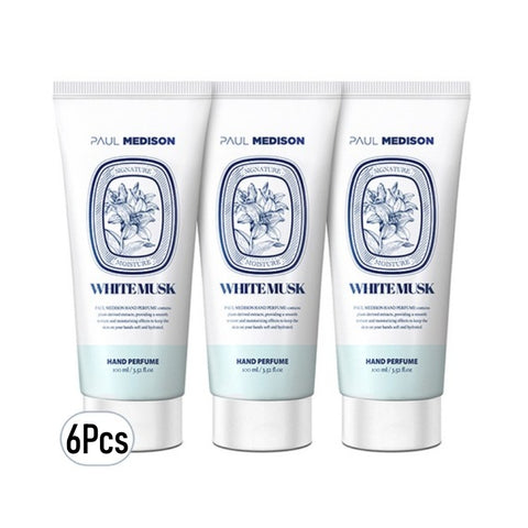 Paul Medison White Musk Hand Perfume Cream 100ml*6Pcs