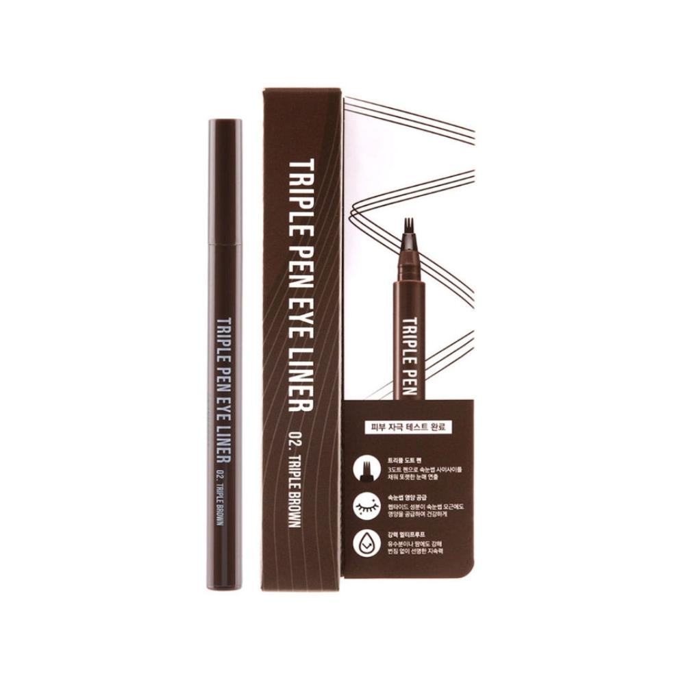 RiRe Triple Pen Eye Liner 02. Triple Brown 0.9g