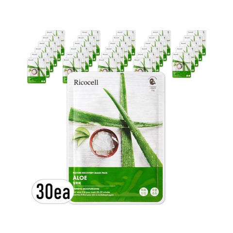 Ricocell Nature Recovery Aloe Mask Pack 23g*30ea