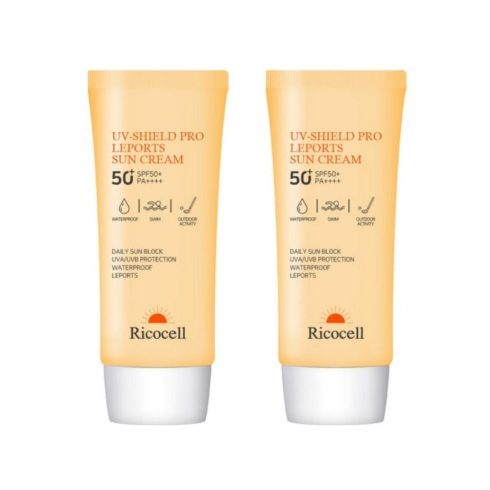 Ricocell UV-Shield Pro Leports Sun Cream SPF50+ PA++++ 70ml*2Pcs
