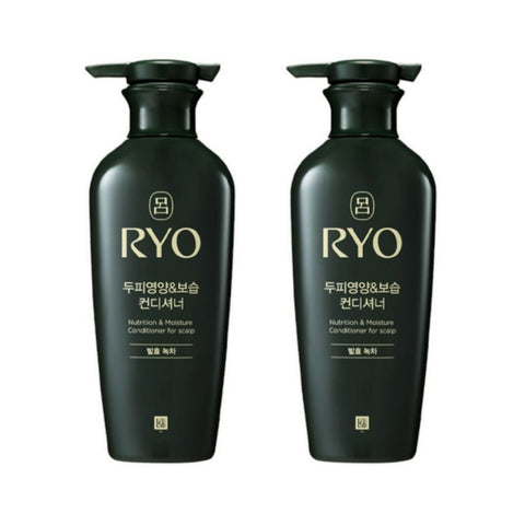 Ryo Nutrition & Shine Conditioner for Hair Fermented Green Tea 400ml*2Pcs