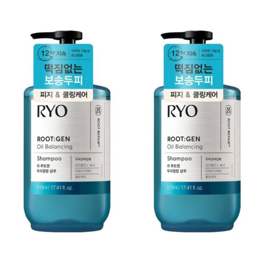 Ryo Oil Balancing Shampoo for Oily Scalp 515ml*2Pcs