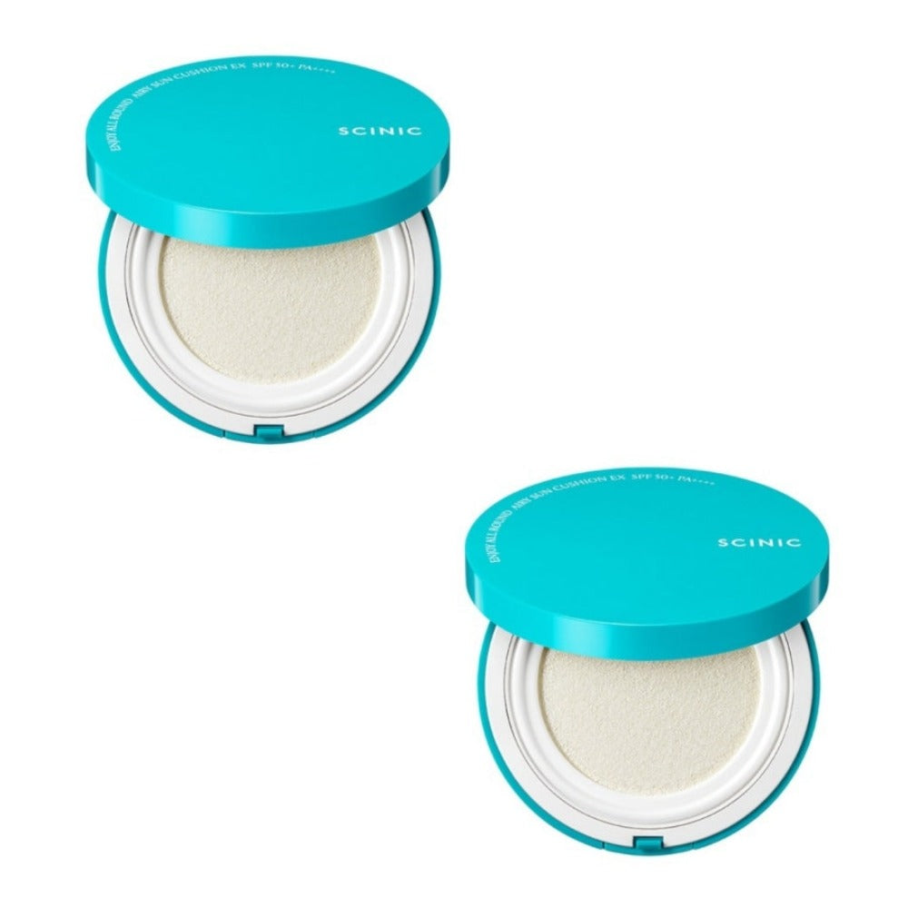 SCINIC Enjoy All Round Airy Sun Cushion EX SPF50+ PA++++ 25g*2Pcs