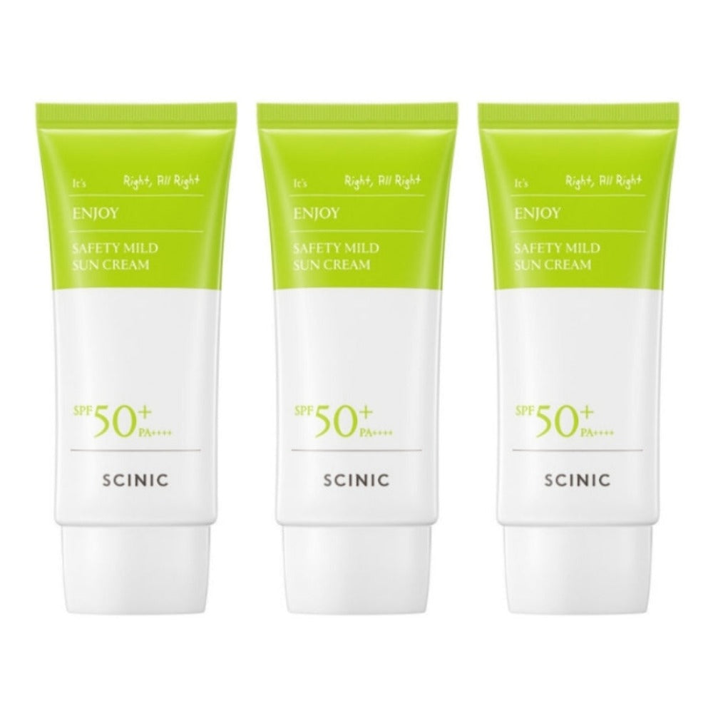 SCINIC Enjoy Safety Mild Sun Cream SPF50+ PA++++ 50ml*3Pcs