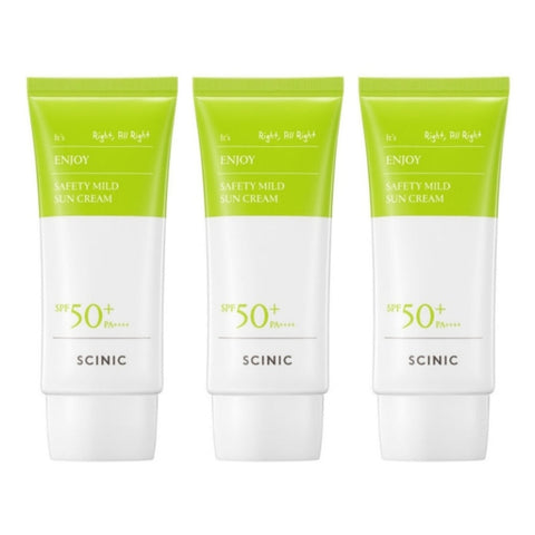 SCINIC Enjoy Safety Mild Sun Cream SPF50+ PA++++ 50ml*3Pcs