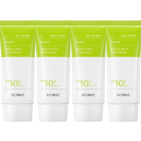 SCINIC Enjoy Safety Mild Sun Cream SPF50+ PA++++ 50ml*4Pcs