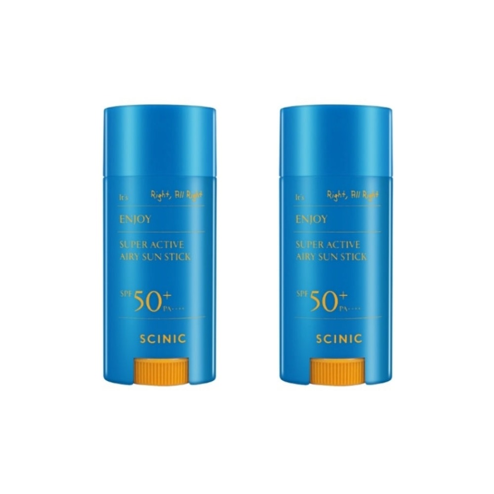 SCINIC Enjoy Super Active Airy Sun Stick SPF50+ PA++++ 15g*2Pcs