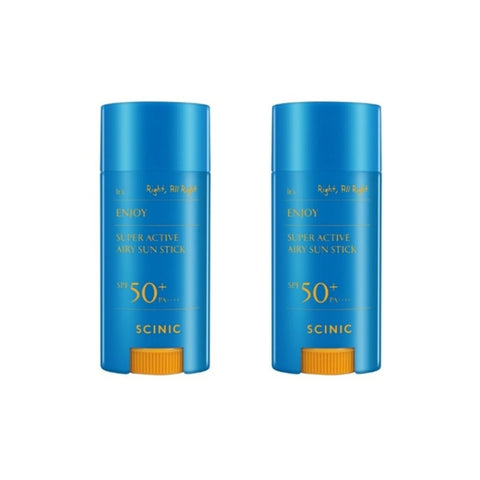 SCINIC Enjoy Super Active Airy Sun Stick SPF50+ PA++++ 15g*2Pcs