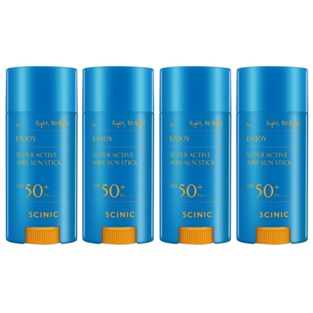 SCINIC Enjoy Super Active Airy Sun Stick SPF50+ PA++++ 15g*4Pcs
