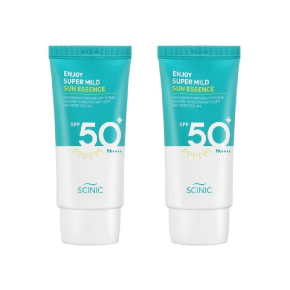 SCINIC Enjoy Super Mild Sun Essence SPF50+ PA++++ 50ml*2Pcs