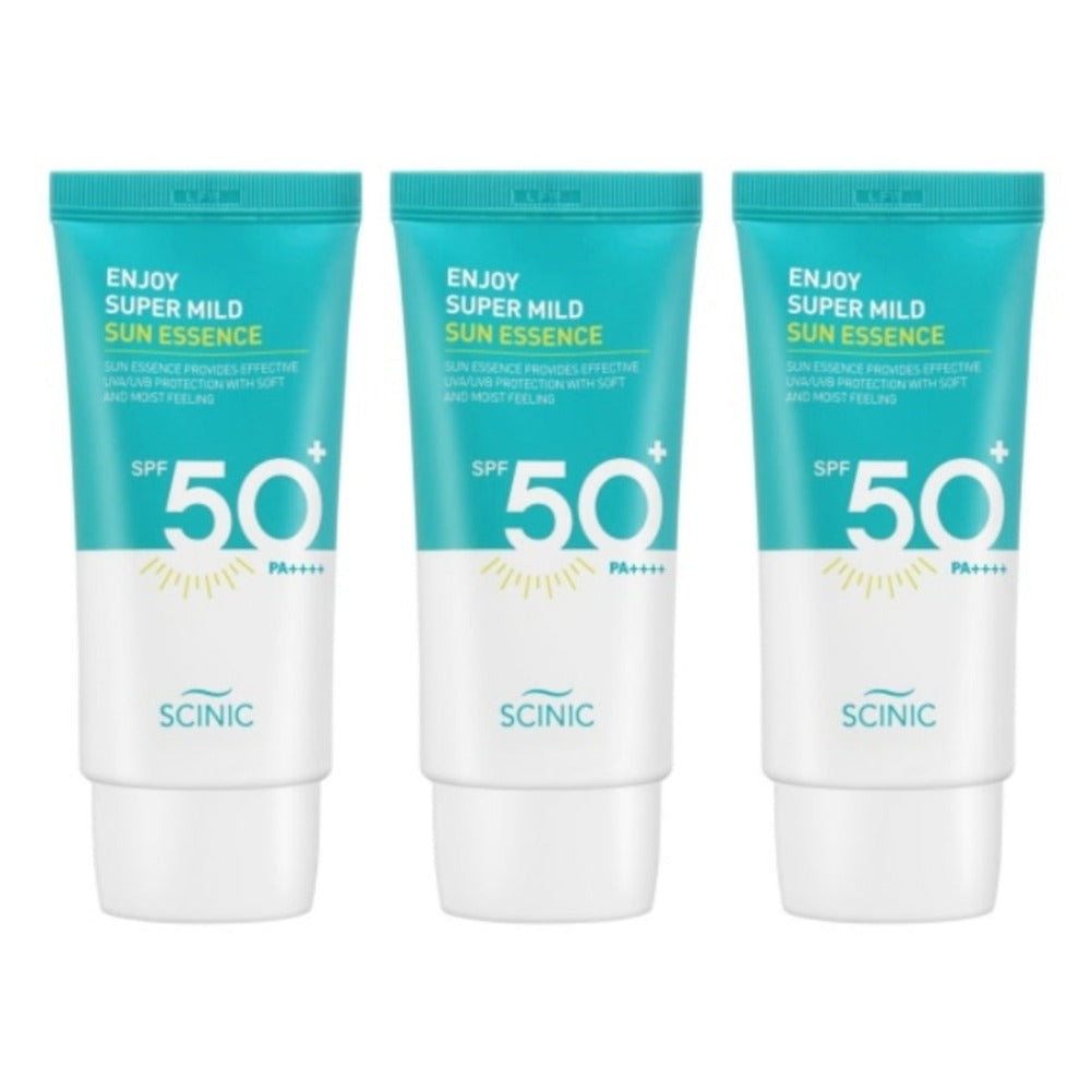 SCINIC Enjoy Super Mild Sun Essence SPF50+ PA++++ 50ml*3Pcs
