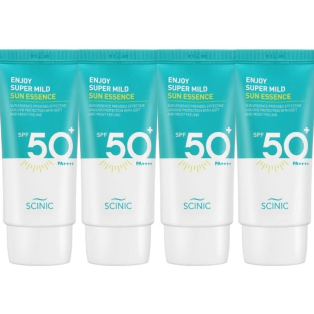 SCINIC Enjoy Super Mild Sun Essence SPF50+ PA++++ 50ml*4Pcs