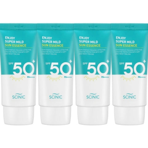 SCINIC Enjoy Super Mild Sun Essence SPF50+ PA++++ 50ml*4Pcs