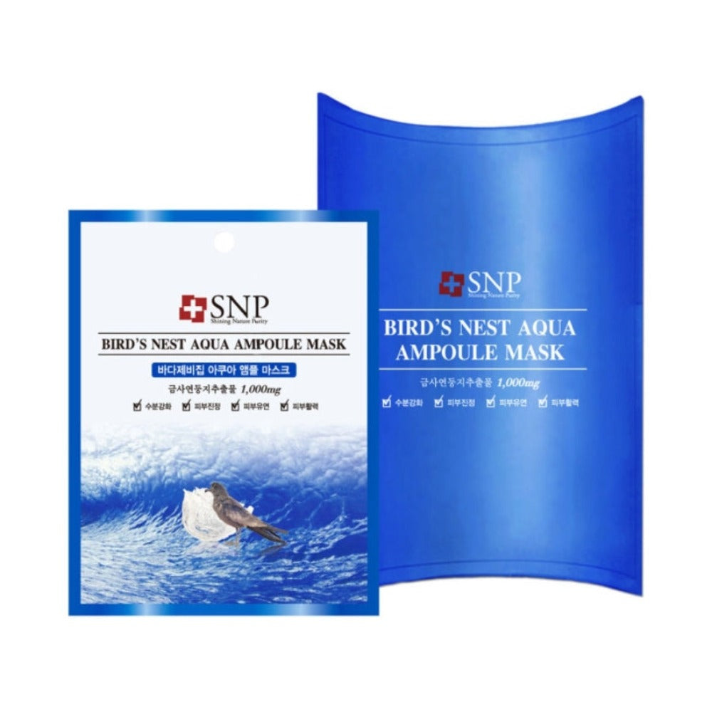 SNP Bird's Nest Aqua Ampoule Mask Pack 25ml*10ea