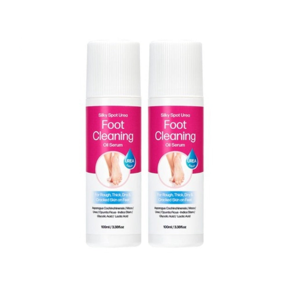 Silky Spot Urea Foot Cleansing Oil Serum 100ml*2Pcs