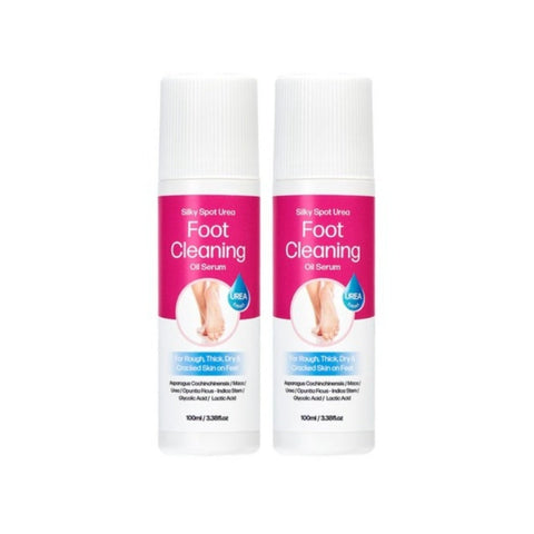 Silky Spot Urea Foot Cleansing Oil Serum 100ml*2Pcs