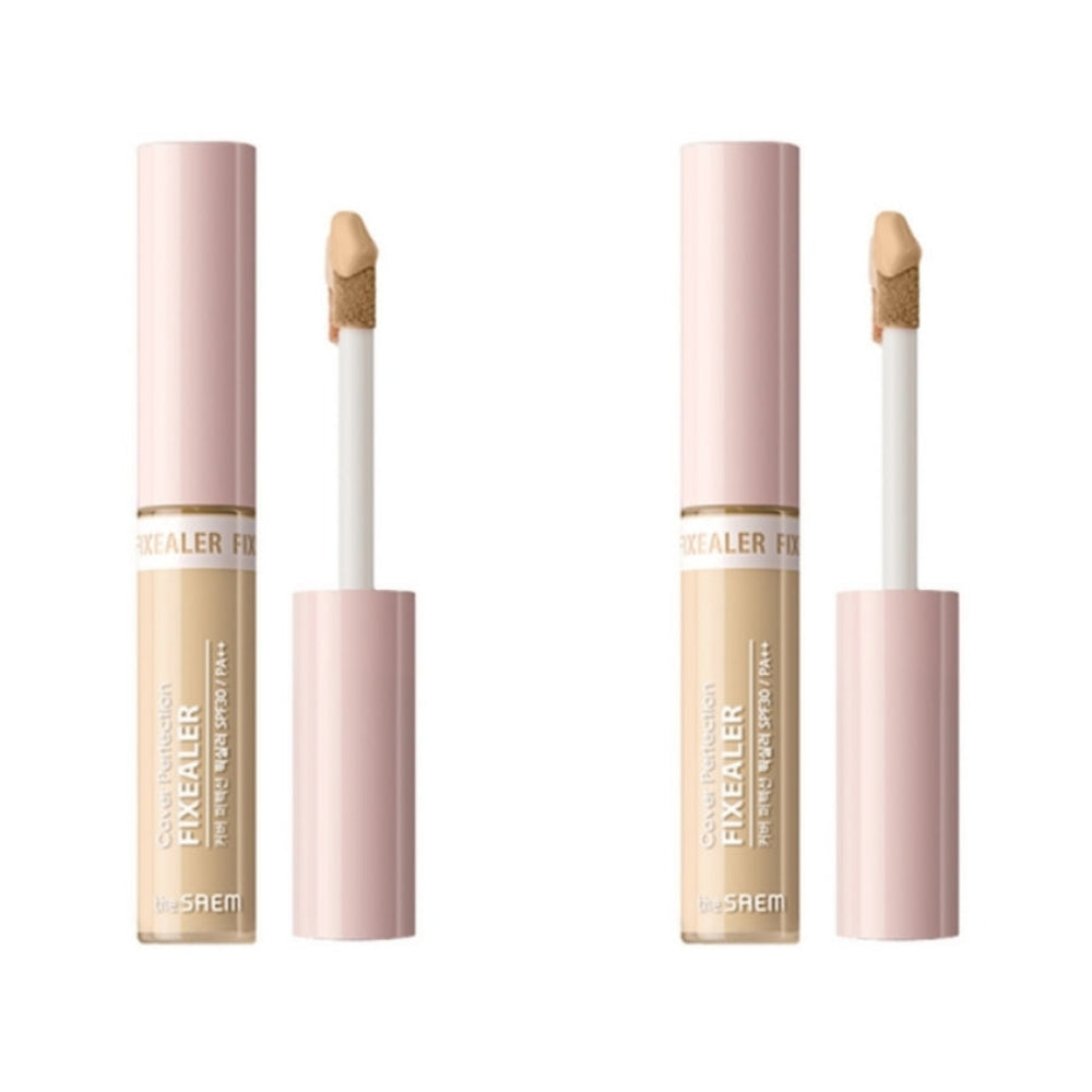 THE SAEM Cover Perfection Fixealer 02 Rich Beige 6.5g*2Pcs