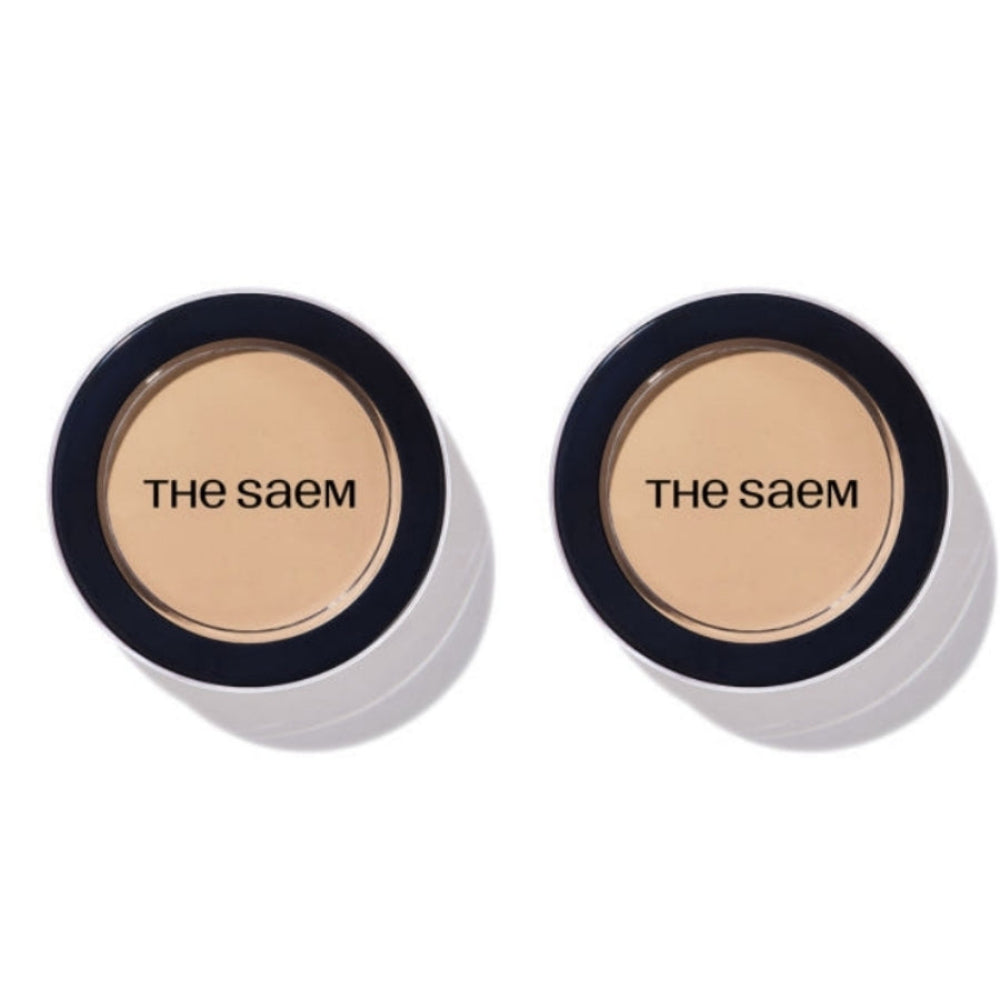 THE SAEM Cover Perfection Pot Concealer 0.5 Ice Beige 4g*2Pcs