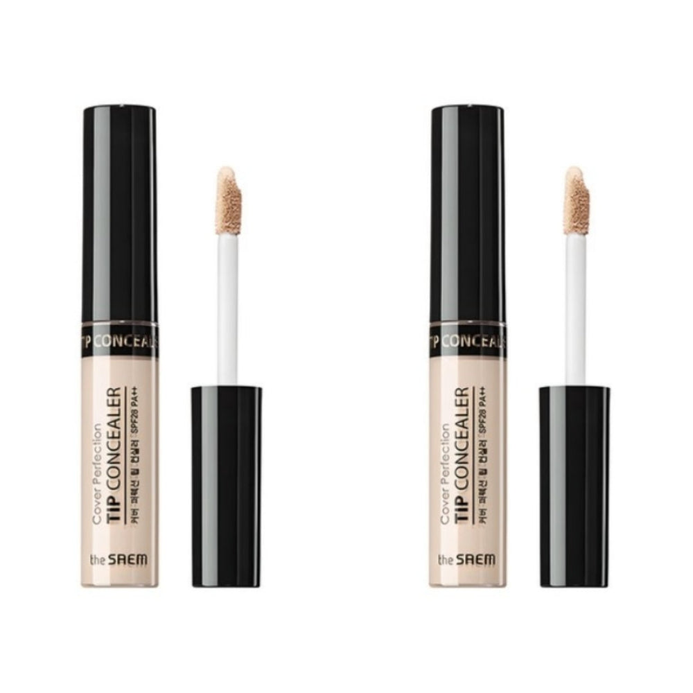 THE SAEM Cover Perfection Tip Concealer 0.5 Ice Beige 6.5g*2Pcs