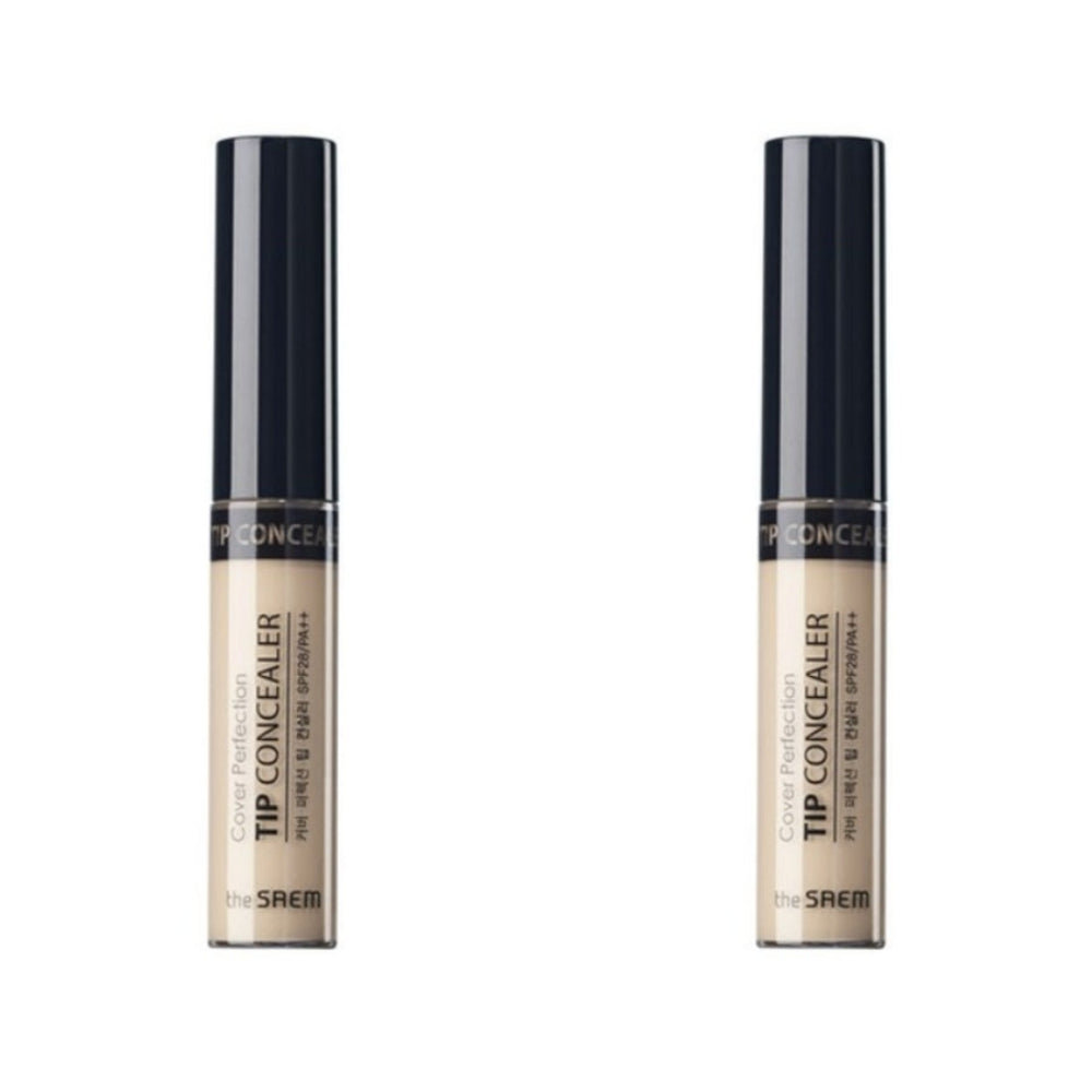 THE SAEM Cover Perfection Tip Concealer 1.0 Clear Beige 6.5g*2Pcs