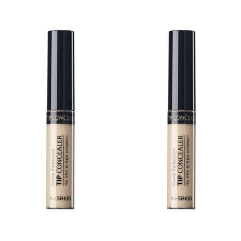 THE SAEM Cover Perfection Tip Concealer 1.0 Clear Beige 6.5g*2Pcs