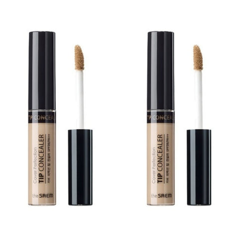 THE SAEM Cover Perfection Tip Concealer Contour Beige 6.5g*2Pcs