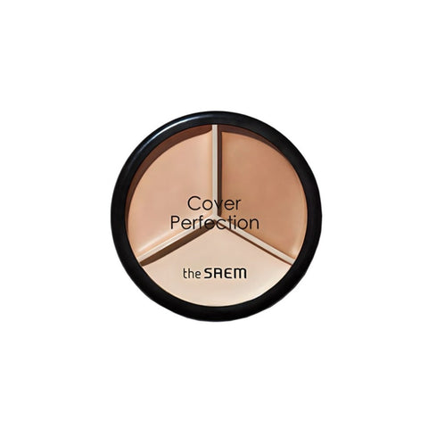 THE SAEM Cover Perfection Triple Pot Concealer 02 Contour Beige 4.5g*3 Colors