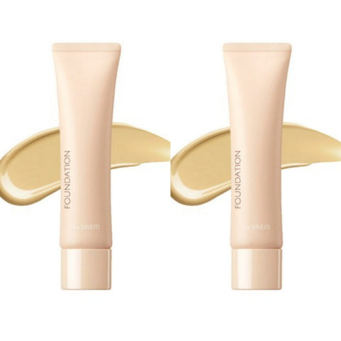 THE SAEM Saemmul Airy Cotton Foundation SPF30 PA++ 03 Green Beige 30ml*2Pcs