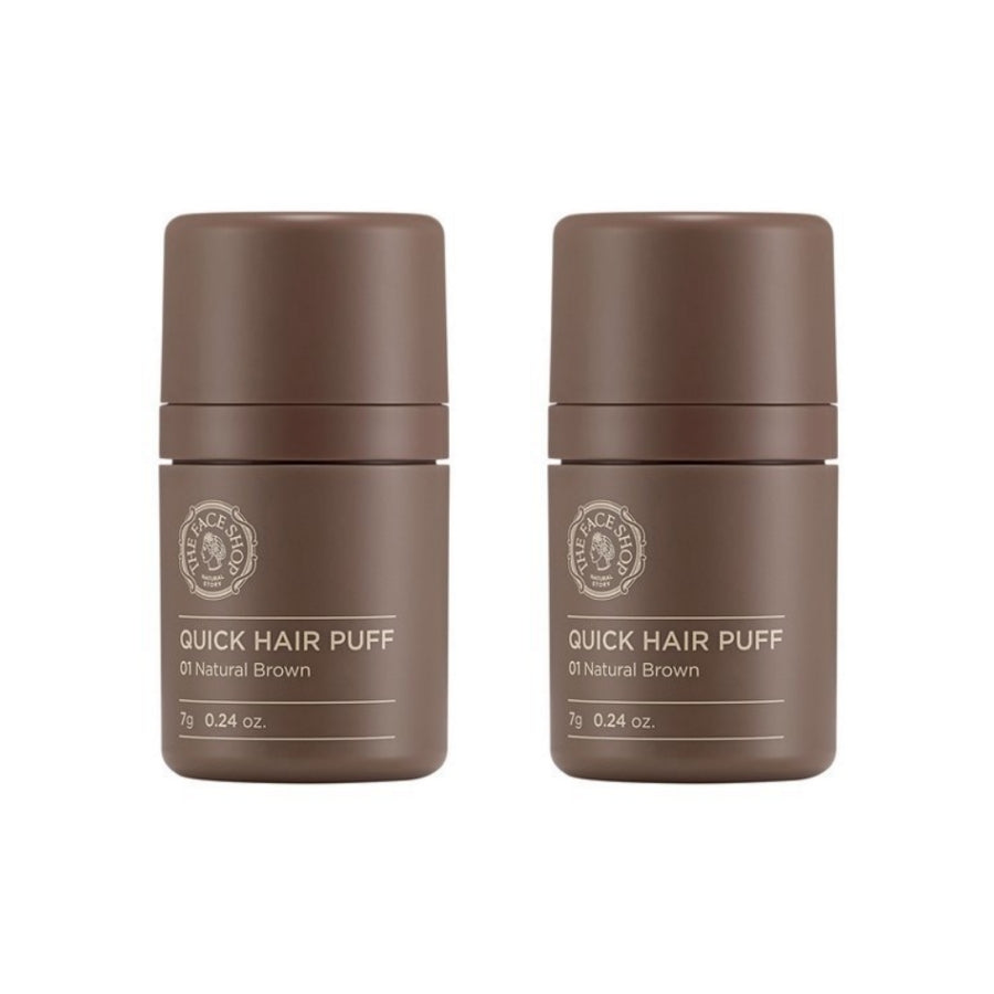 The Face Shop Quick Hair Puff Shadow No.1 Natural Brown 7g*2Pcs