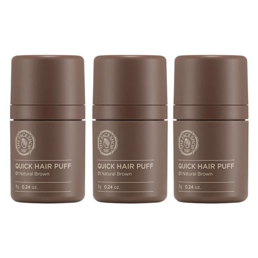 The Face Shop Quick Hair Puff Shadow No.1 Natural Brown 7g*3Pcs