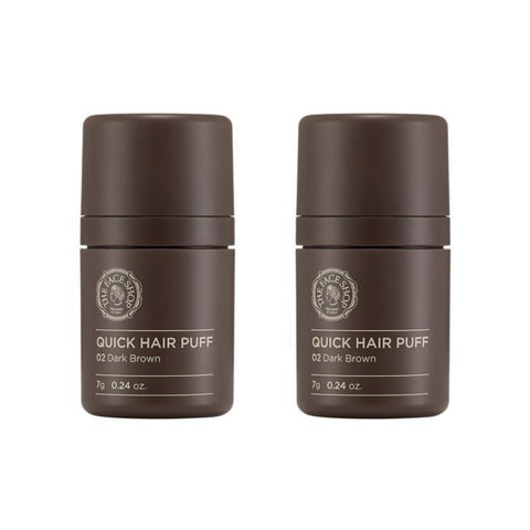 The Face Shop Quick Hair Puff Shadow No.2 Dark Brown 7g*2Pcs